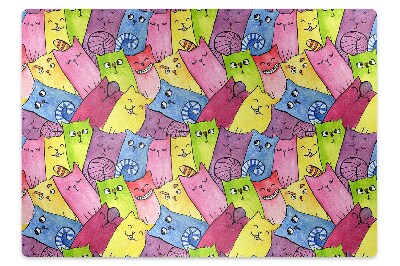 Ochranná podložka pod židli Veselé kočky