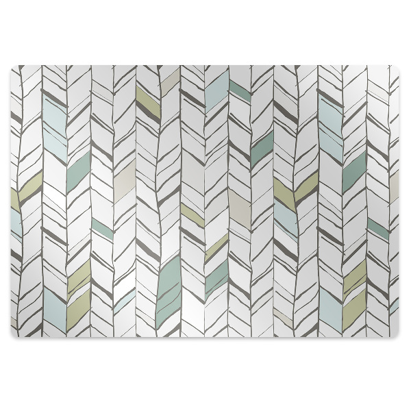 Ochranná podložka pod židli Elegantní vzor rybí kosti