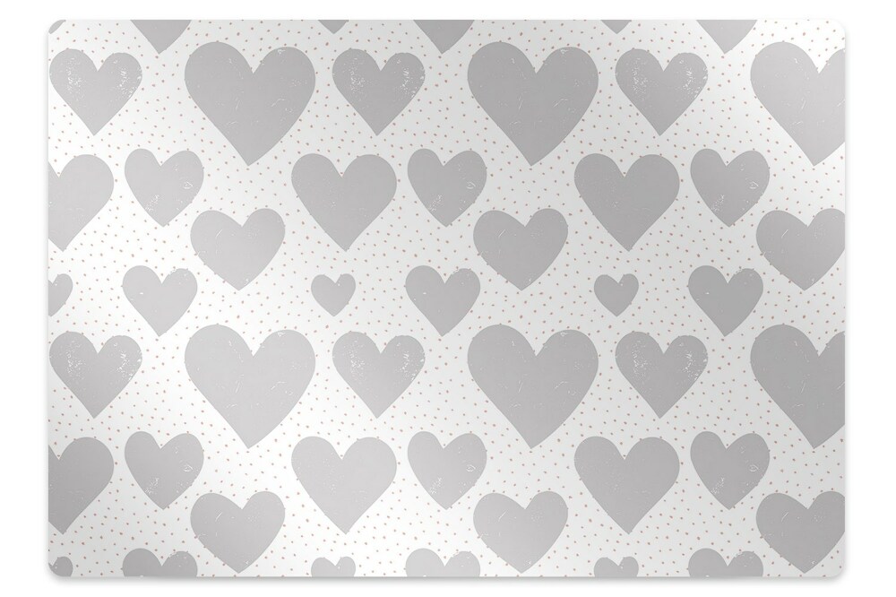 Podložka na ochranu podlahy Neobvyklá srdce