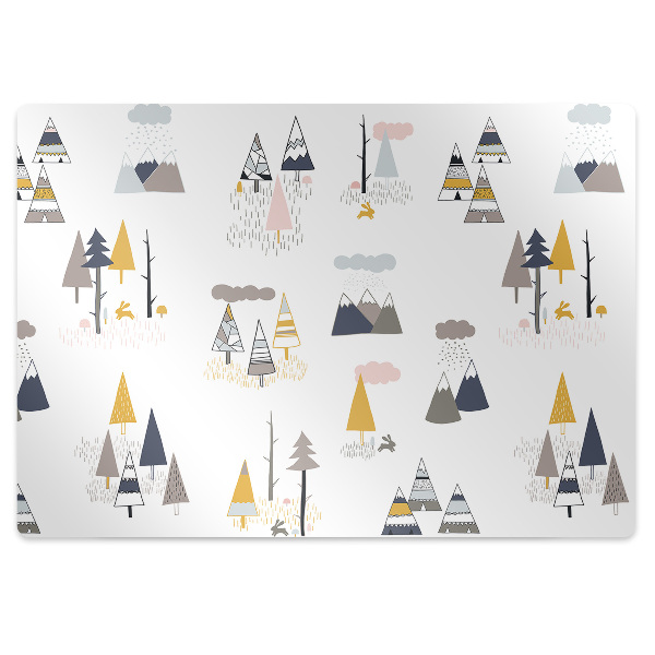 Podložka na židli Skandinávský les