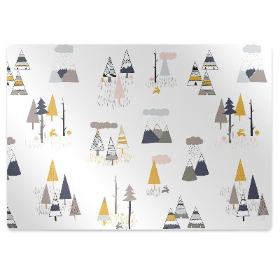 Podložka na židli Skandinávský les