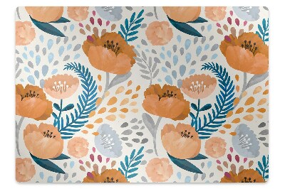 Podložka pod židli Fialové květy