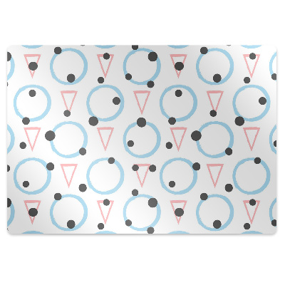 Podložka pod židli Kruhy a geometrické tvary