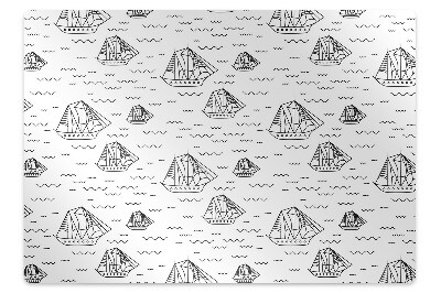 Podložka na ochranu podlahy Lodě s plachtami na vodě