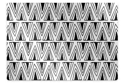 Podložka pod kancelářskou židli Boho vzor s trojúhelníky