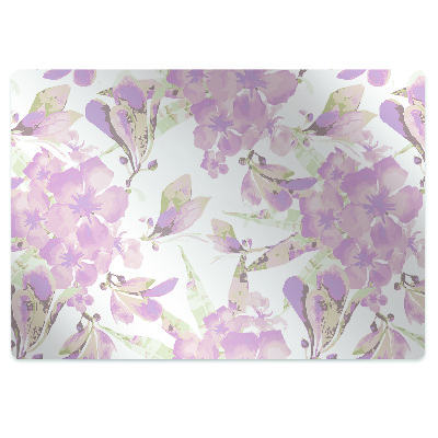 Podložka pod křeslo Jedinečný světle růžový květ