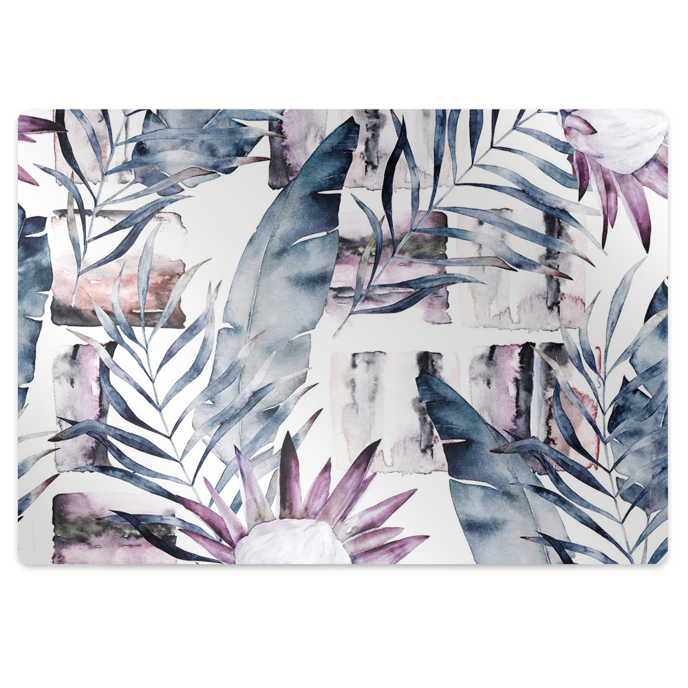 Podložka na ochranu podlahy Mramorované květiny