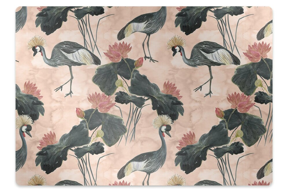 Koberec pod židli Jeřábi z čínské kultury