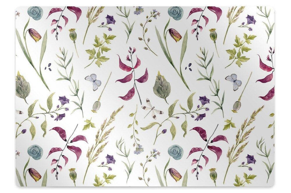 Podložka na židli Botanická květina