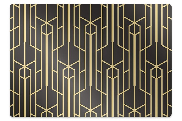 Podložka pod kancelářskou židli Žlutý design