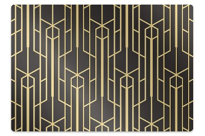 Podložka pod kancelářskou židli Žlutý design