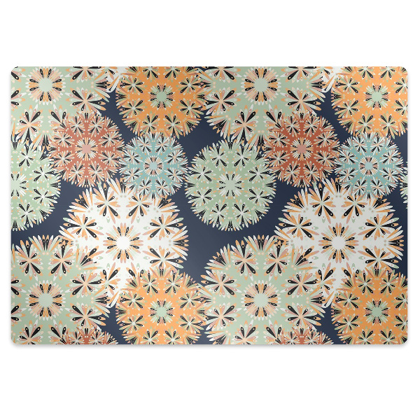 Podložka pod kancelářskou židli Barevné mandaly