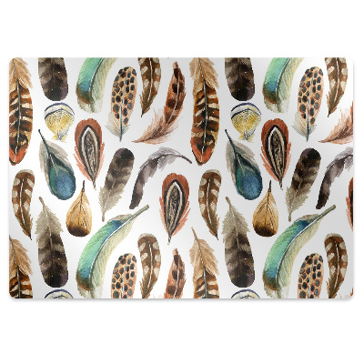 Podložka pod kancelářskou židli Malované peří