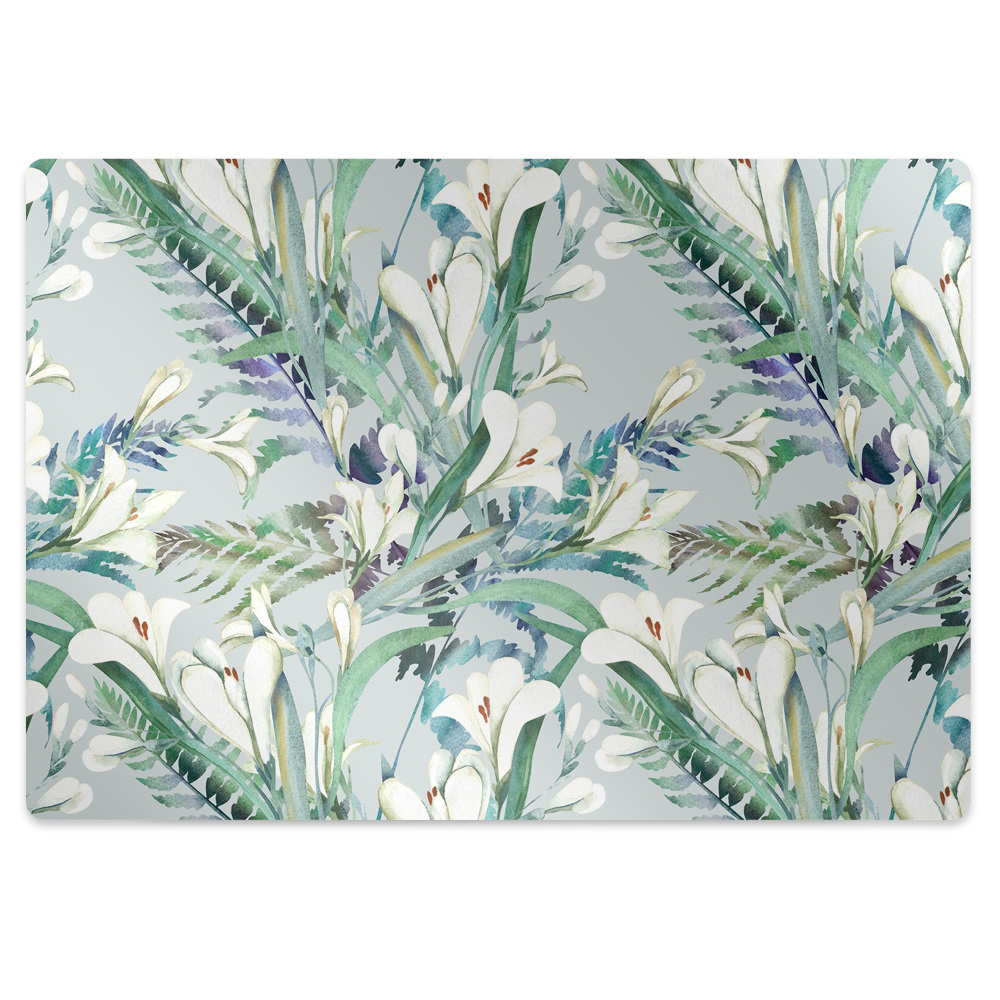 Podložka pod kancelářskou židli Jarní krokusy