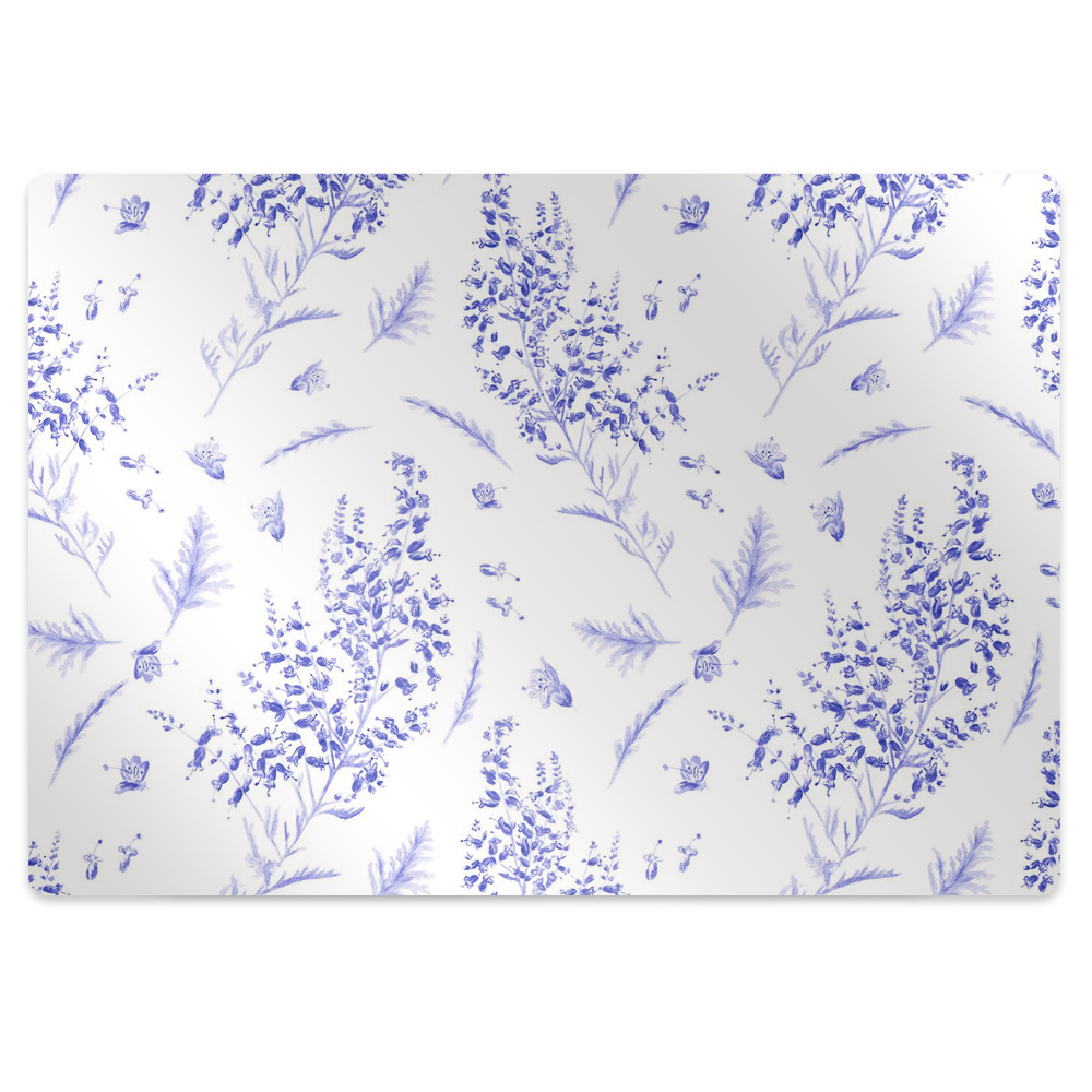 Podložka na židli Levandule v akvarelu