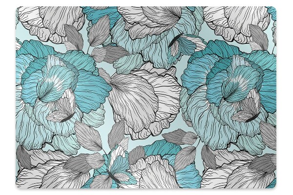 Ochranná podložka na podlahu Květinová kombinace