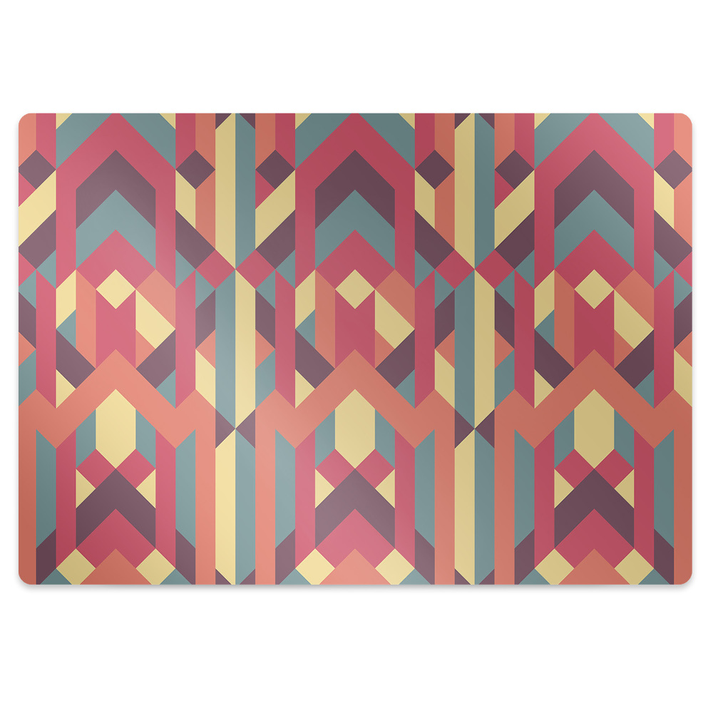 Koberec pod židli Barevné linie