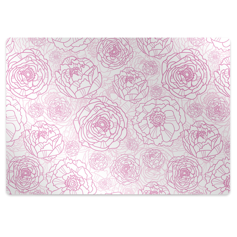 Ochranná podložka na podlahu Světlé květy