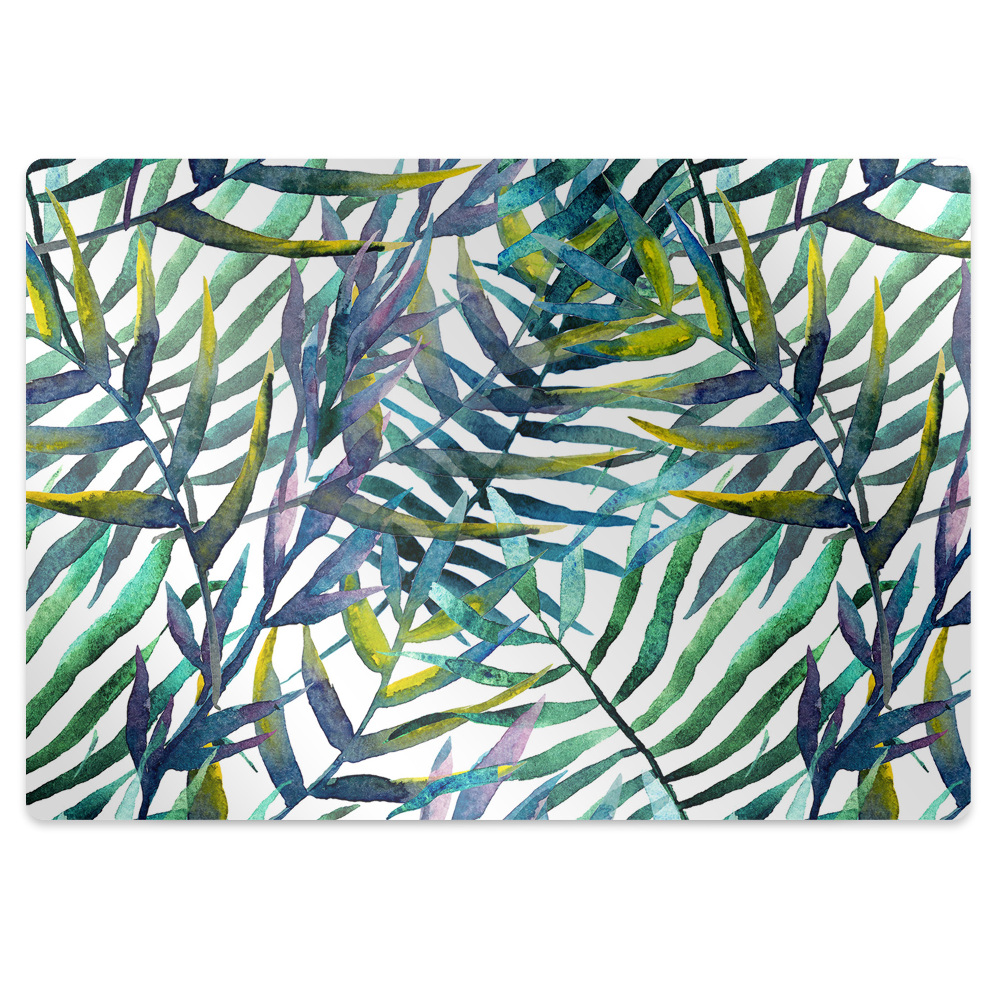 Podložka pod kancelářskou židli Exotické listy