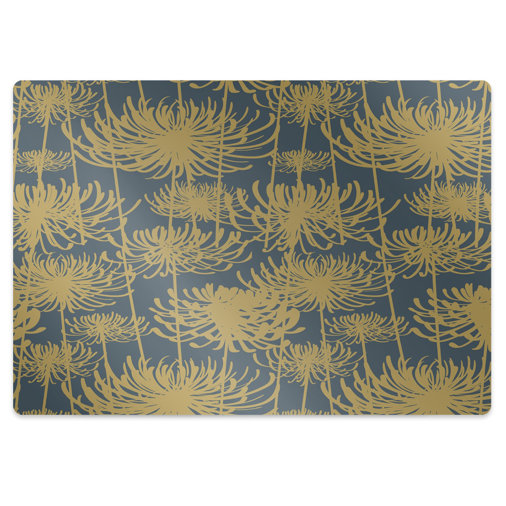 Podložka pod židli Zlaté květy