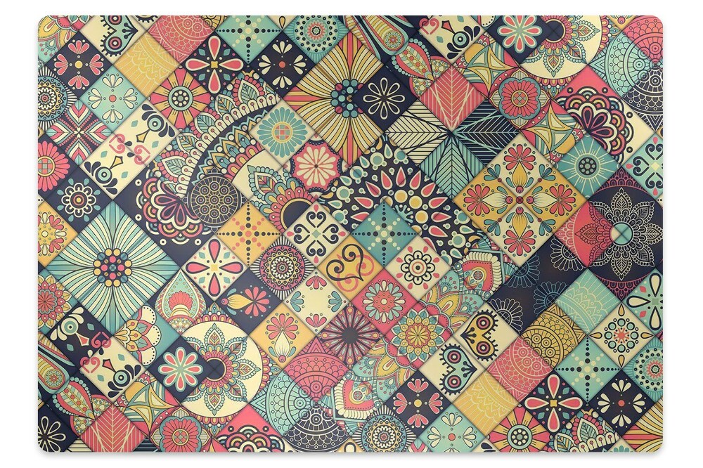 Podložka pod židli Lidová mozaika