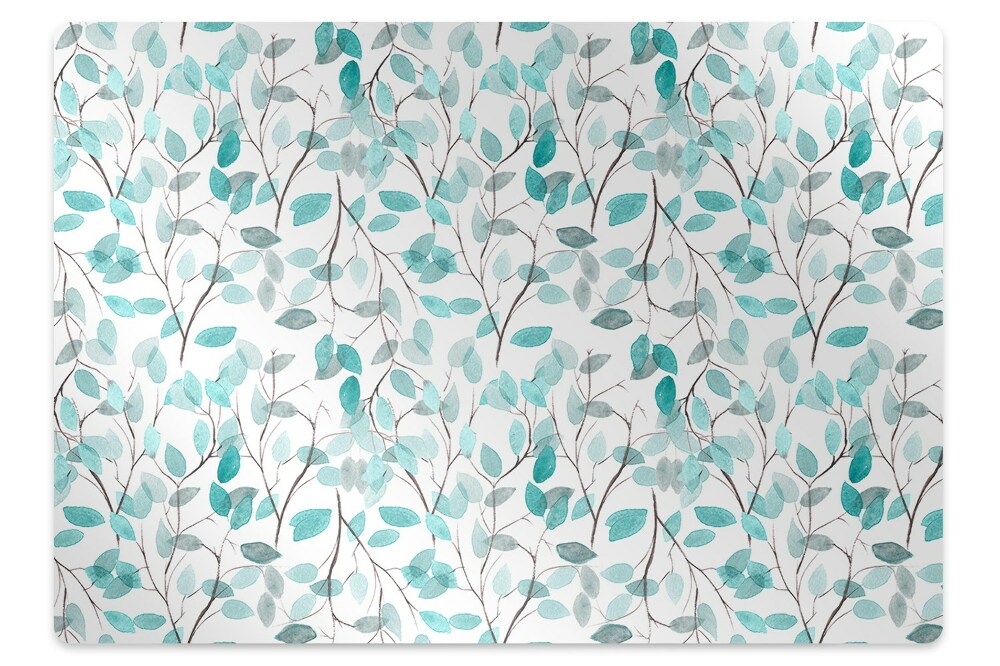 Koberec pod židli Akvarelové listy