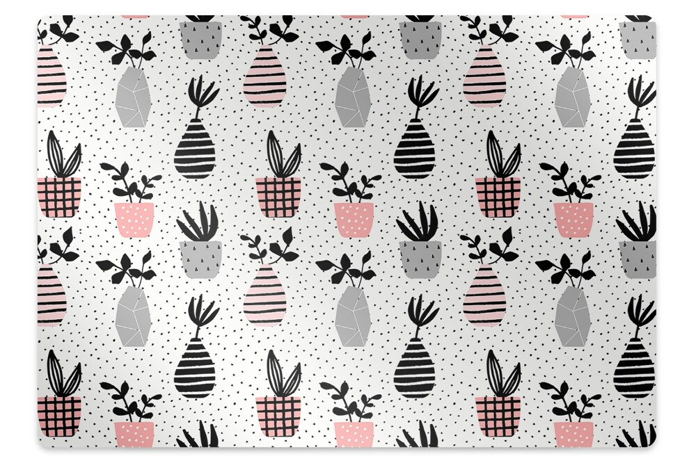 Podložka na židli Rostliny v květináčích