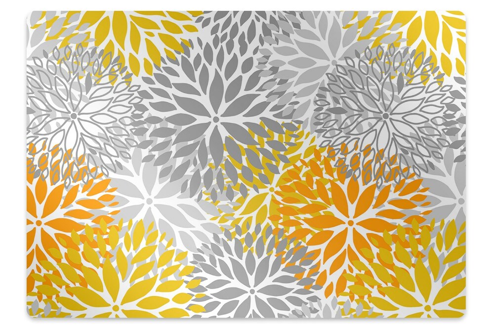 Ochranná podložka pod židli Velké krásné květiny