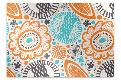 Podložka na ochranu podlahy Pastelové květy