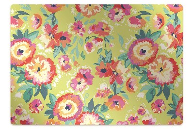 Ochranná podložka na podlahu Zahrada plná květin