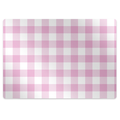 Podložka na ochranu podlahy Růžový kostkovaný ubrus