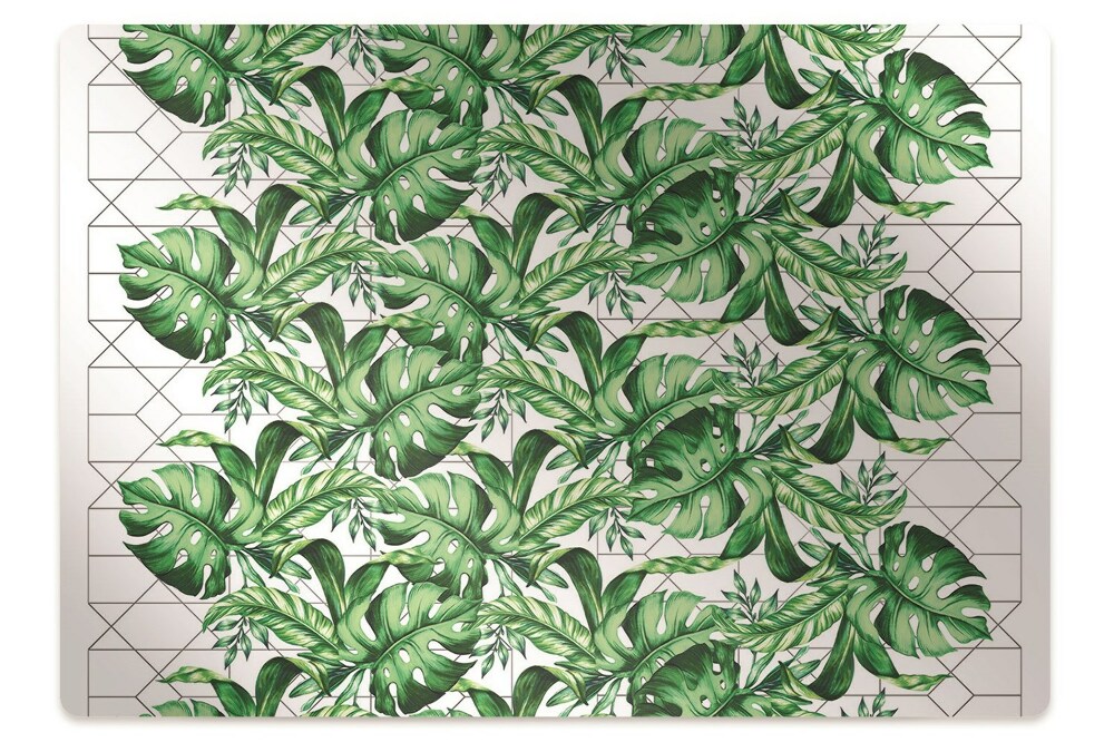 Podložka pod židli Černý vzor