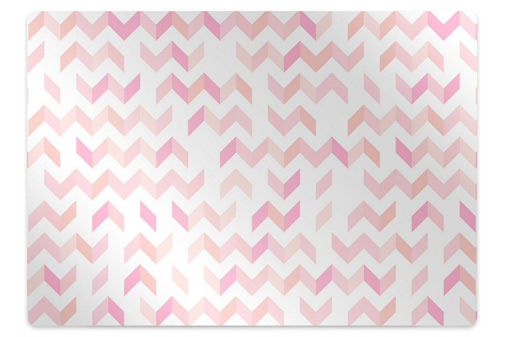 Koberec pod židli Geometrický vzor ve tvaru rybí kosti