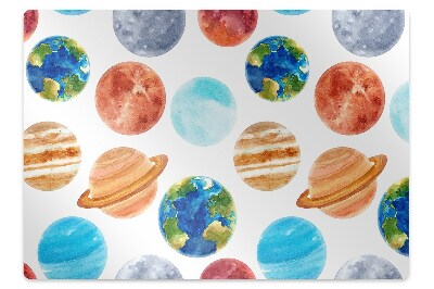 Podložka na židli Barevné planety