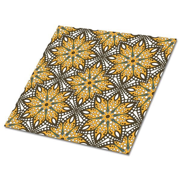 Samolepící podlahové čtverce Orientální dekorace