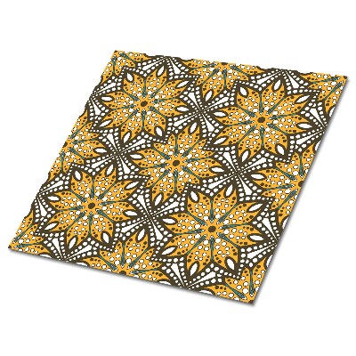 Samolepící podlahové čtverce Orientální dekorace