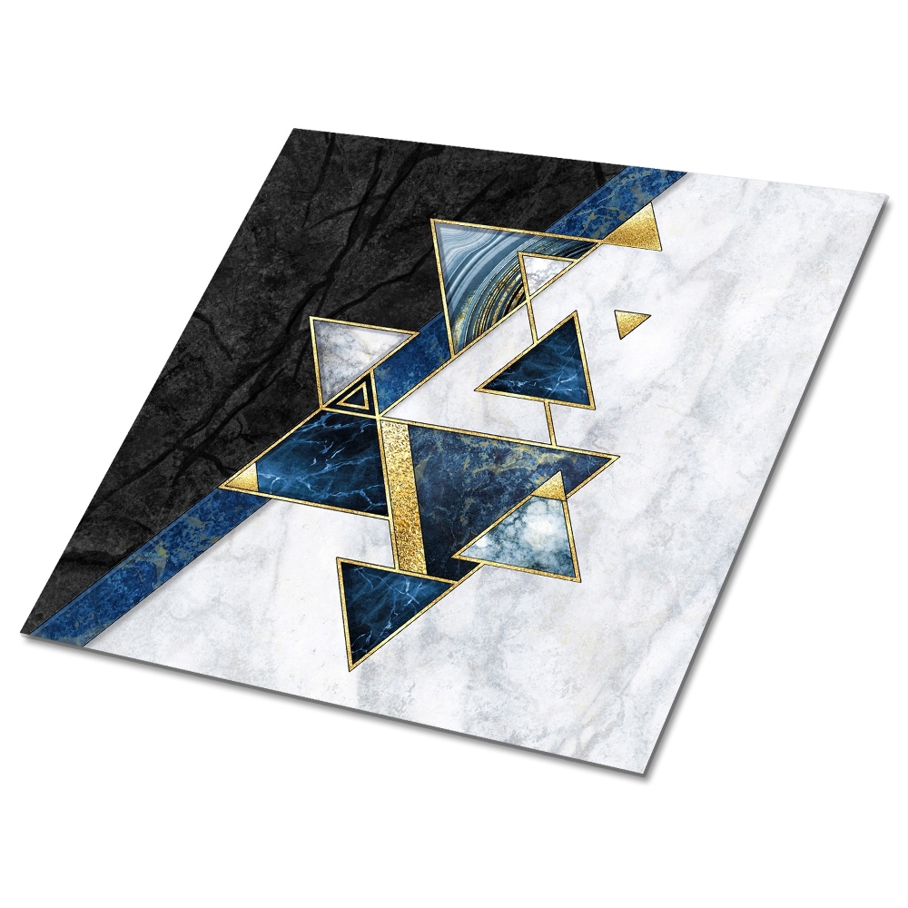 Samolepící pvc obklady Mramor rozdělený na trojúhelníky