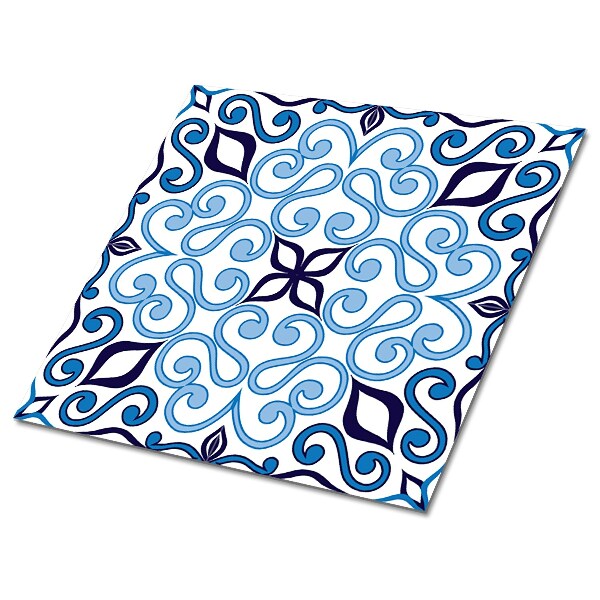 Vinylové obklady Modrý arabský vzor