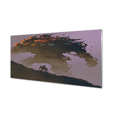 Skleněný obraz na stěnu Muž děsivá příšera s mnoha hlavami