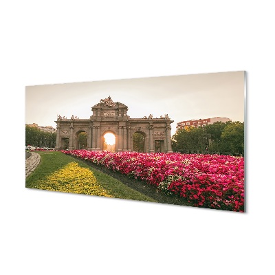 Skleněný obraz na stěnu Španělsko Madrid Alcala Door