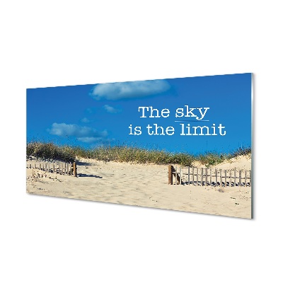 Moderní skleněný obraz The sky is the limit Pláž