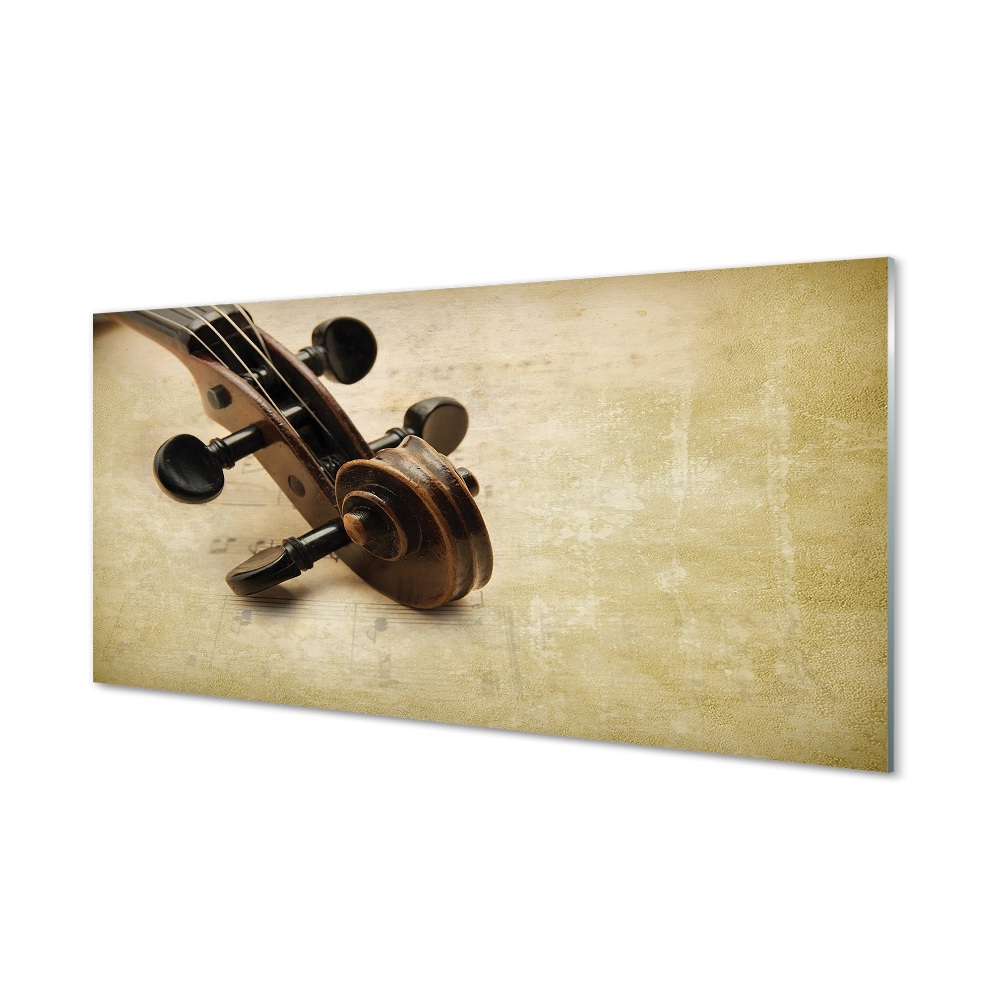 Skleněný obraz na zeď Krk violoncella