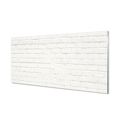 Luxusní skleněný obraz Bílá cihlová zeď