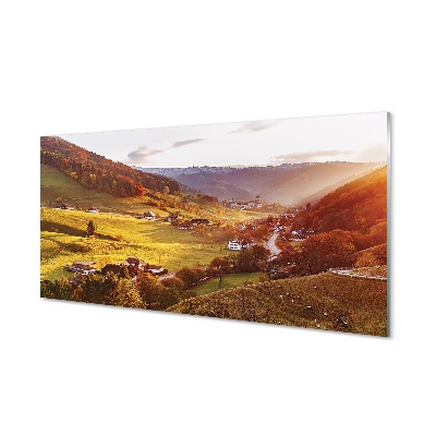 Obraz na skle Německo Údolní kopec