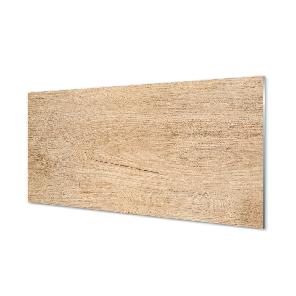 Skleněný obraz na zeď Světlé dřevěné suky