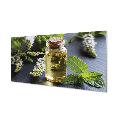 Skleněný obraz na zeď Mátové čajové lístky