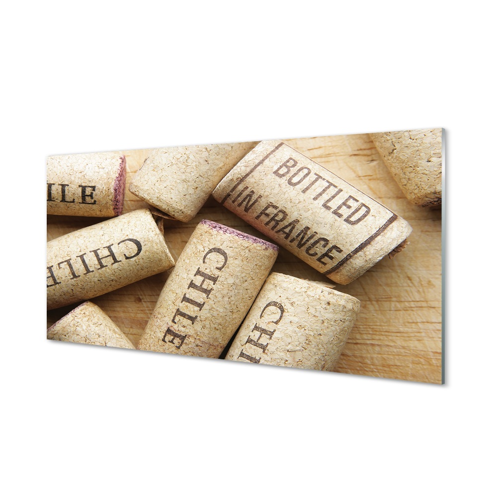 Skleněný obraz Zátky z lahví vína Chile