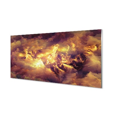 Moderní skleněný obraz Abstraktní vzory mraků