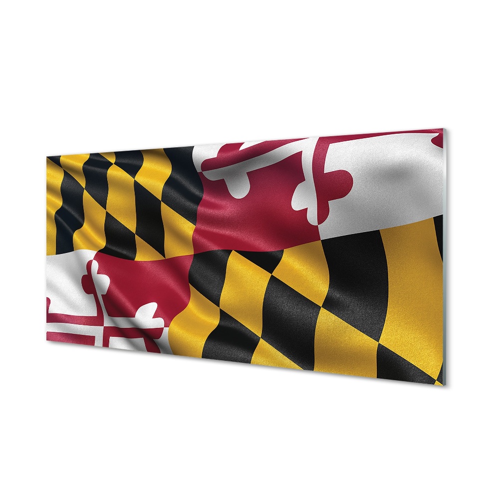 Moderní skleněný obraz Vlajka státu Maryland