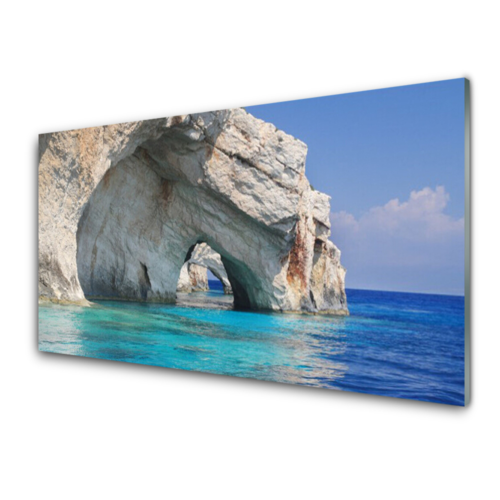 Skleněný obraz na zeď Krajina s vodou v oceánu